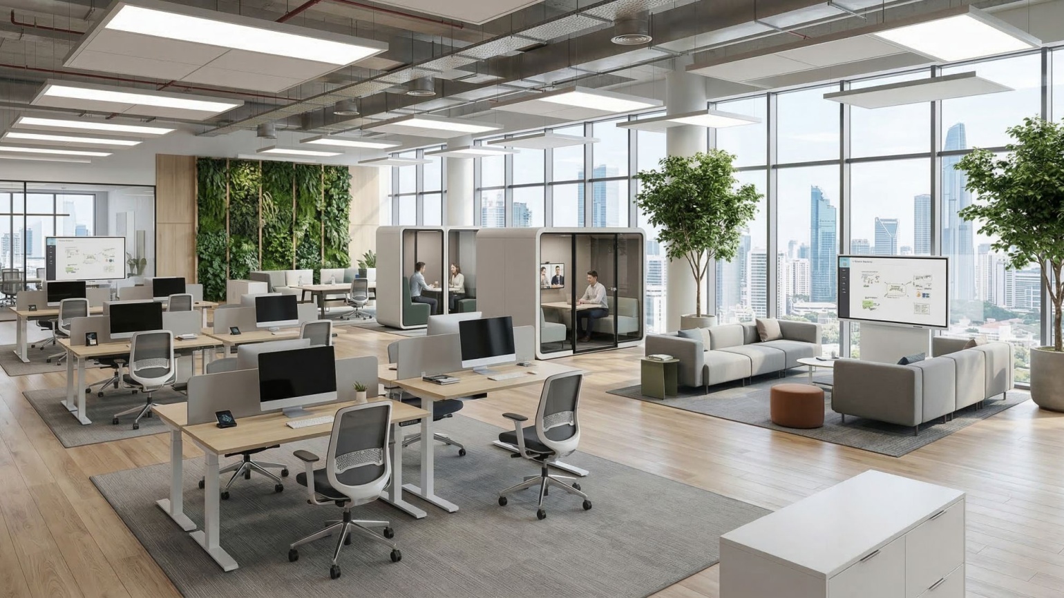 Quy Trình Setup Văn Phòng Mới: Từ Bản Vẽ 3D Đến Hiện Thực Hóa